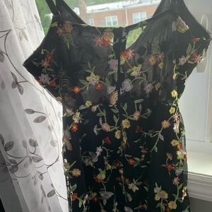 FASHION NOVA - Floral Mesh Romper